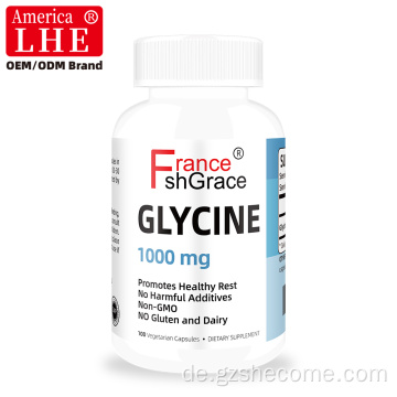 Shecome Glycin-Kapseln unterstützen den Schlaf, die Entspannung und die Erholung